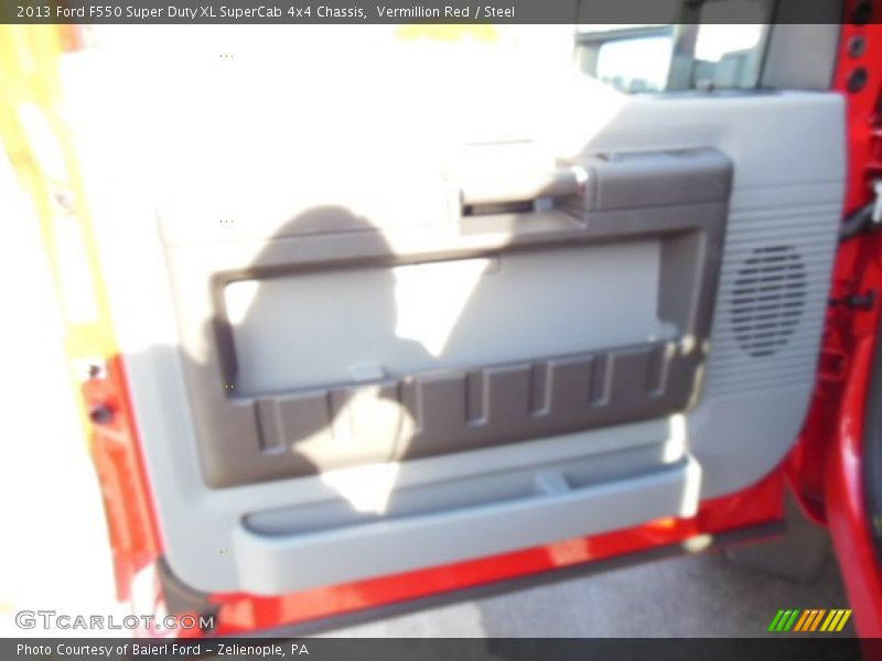 Vermillion Red / Steel 2013 Ford F550 Super Duty XL SuperCab 4x4 Chassis
