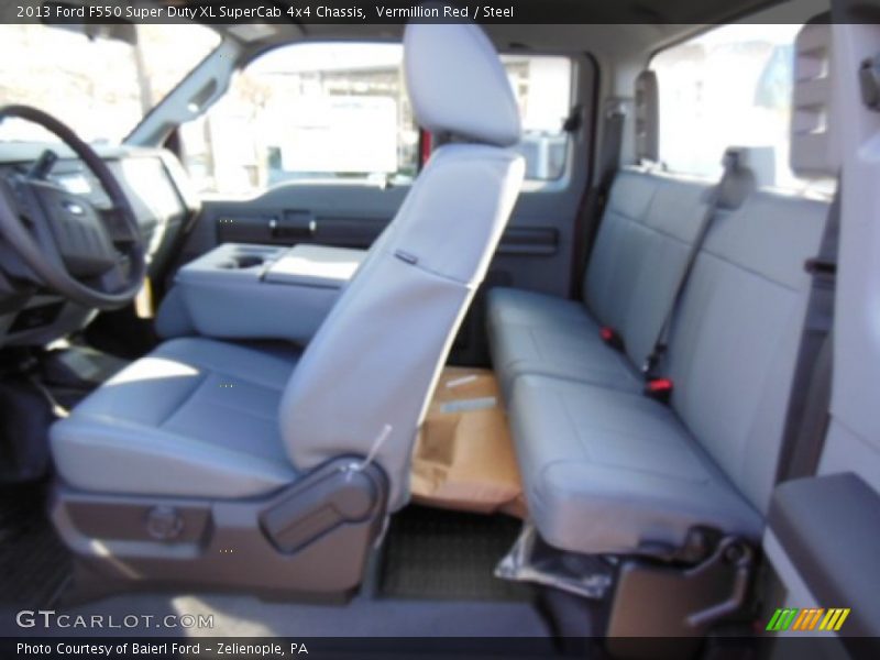 Vermillion Red / Steel 2013 Ford F550 Super Duty XL SuperCab 4x4 Chassis