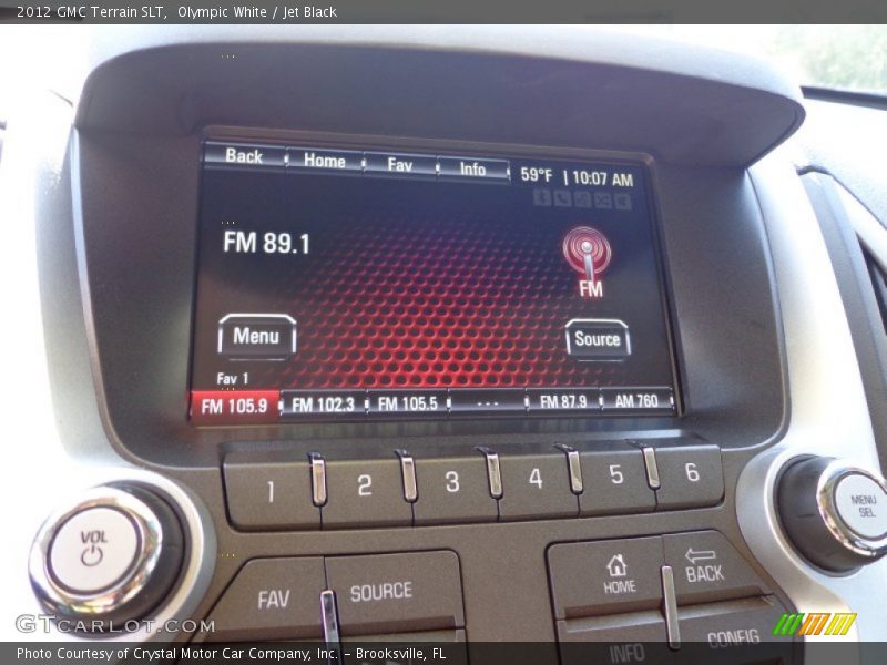 Olympic White / Jet Black 2012 GMC Terrain SLT