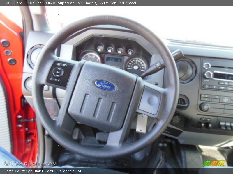  2013 F550 Super Duty XL SuperCab 4x4 Chassis Steering Wheel