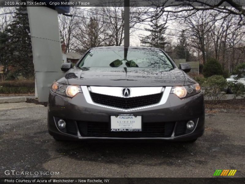 Grigio Metallic / Taupe 2010 Acura TSX Sedan