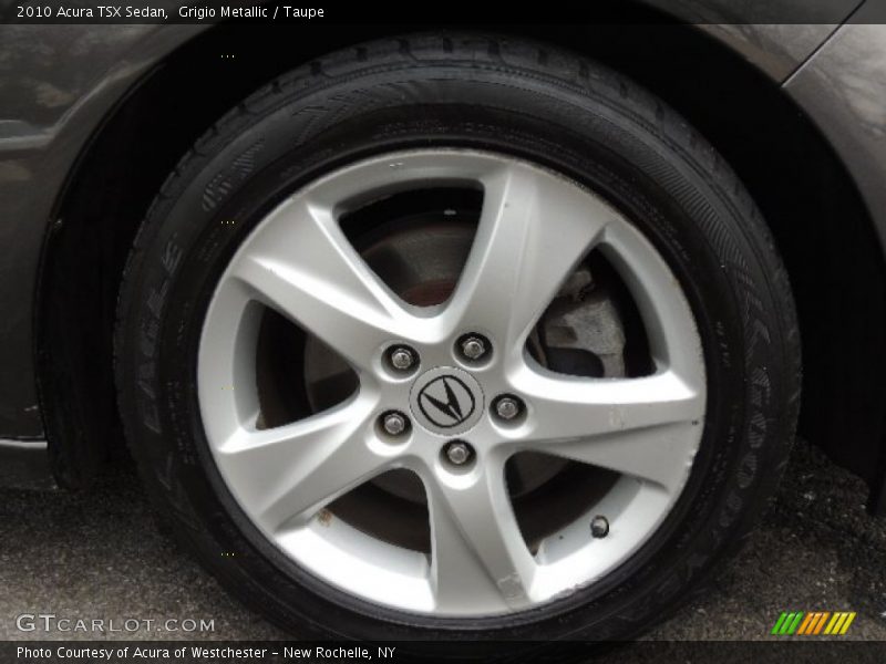 Grigio Metallic / Taupe 2010 Acura TSX Sedan