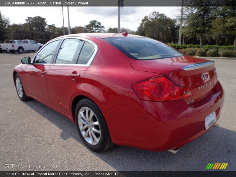 Garnet Ember / Wheat 2009 Infiniti G 37 Sedan