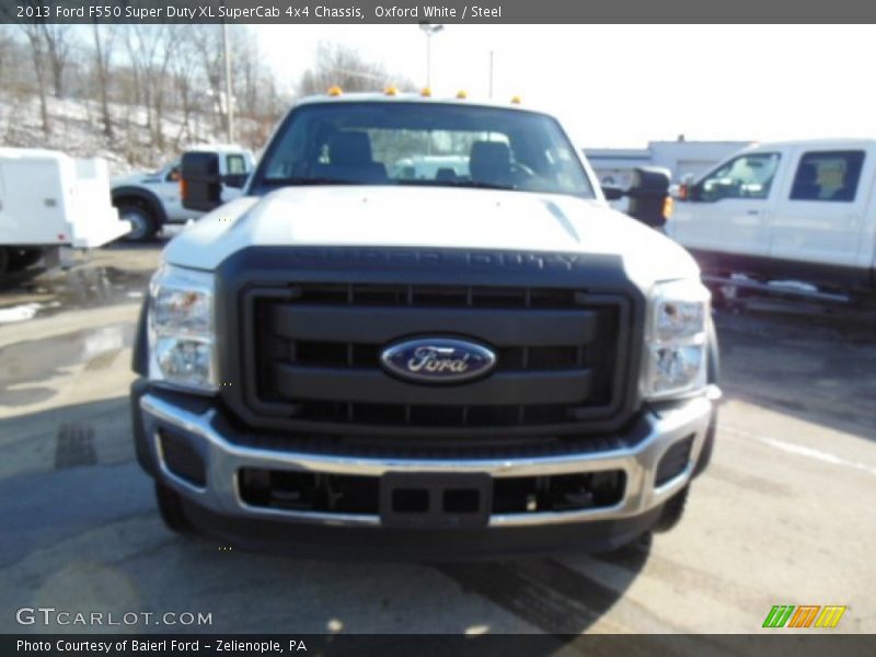 Oxford White / Steel 2013 Ford F550 Super Duty XL SuperCab 4x4 Chassis