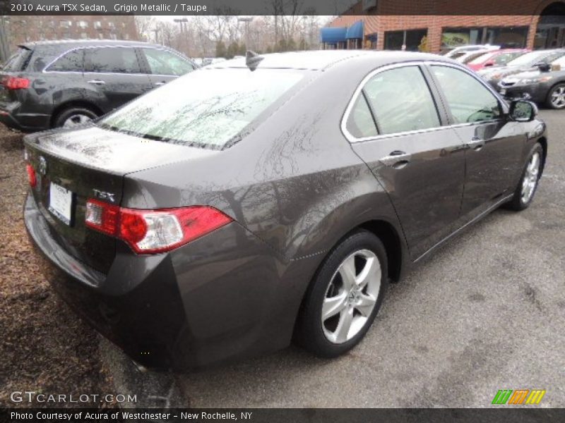 Grigio Metallic / Taupe 2010 Acura TSX Sedan