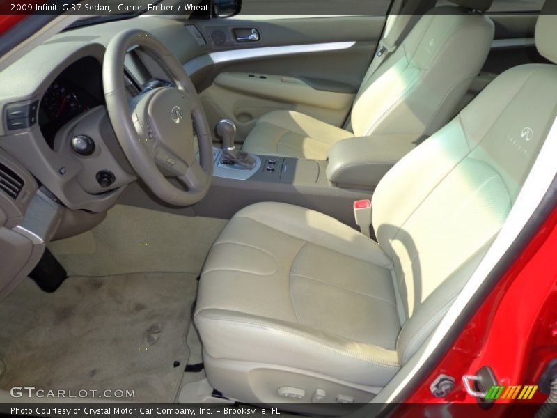 Garnet Ember / Wheat 2009 Infiniti G 37 Sedan