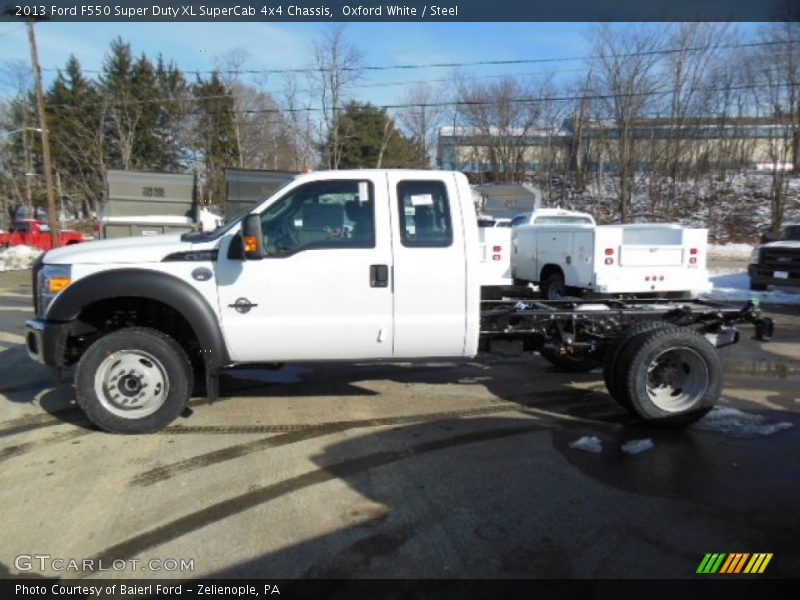  2013 F550 Super Duty XL SuperCab 4x4 Chassis Oxford White