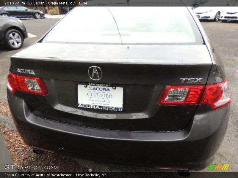 Grigio Metallic / Taupe 2010 Acura TSX Sedan