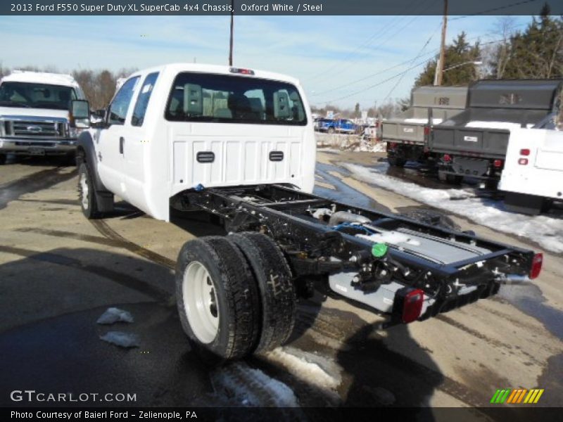  2013 F550 Super Duty XL SuperCab 4x4 Chassis Oxford White