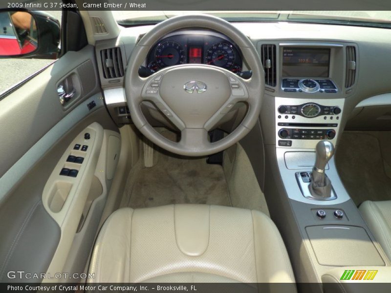 Garnet Ember / Wheat 2009 Infiniti G 37 Sedan