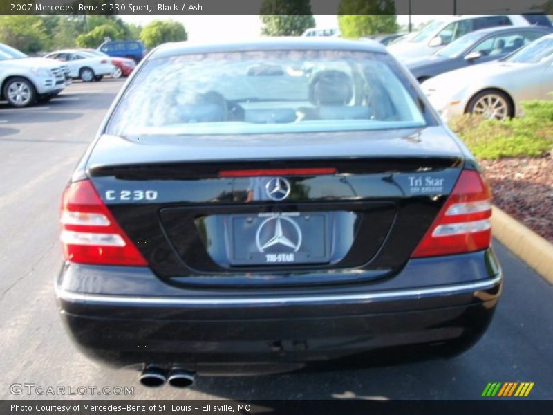Black / Ash 2007 Mercedes-Benz C 230 Sport