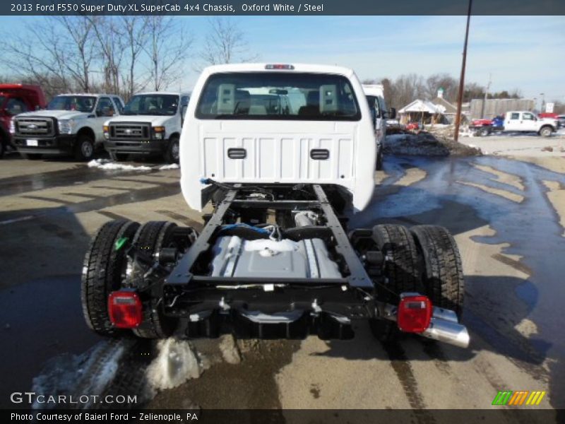 Oxford White / Steel 2013 Ford F550 Super Duty XL SuperCab 4x4 Chassis