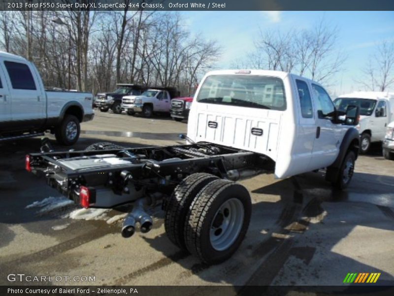Oxford White / Steel 2013 Ford F550 Super Duty XL SuperCab 4x4 Chassis