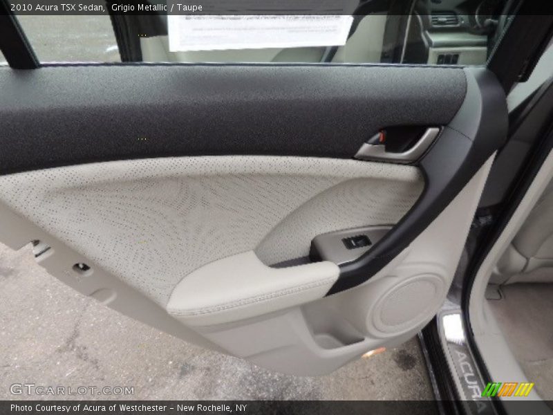 Grigio Metallic / Taupe 2010 Acura TSX Sedan