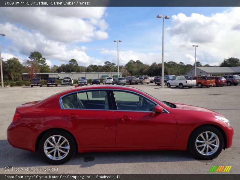Garnet Ember / Wheat 2009 Infiniti G 37 Sedan