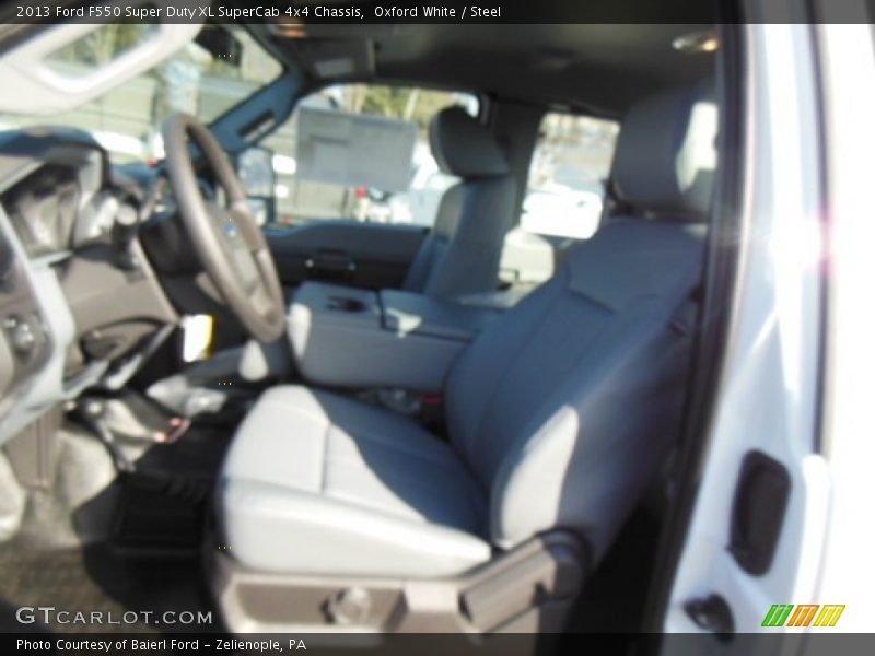 Oxford White / Steel 2013 Ford F550 Super Duty XL SuperCab 4x4 Chassis