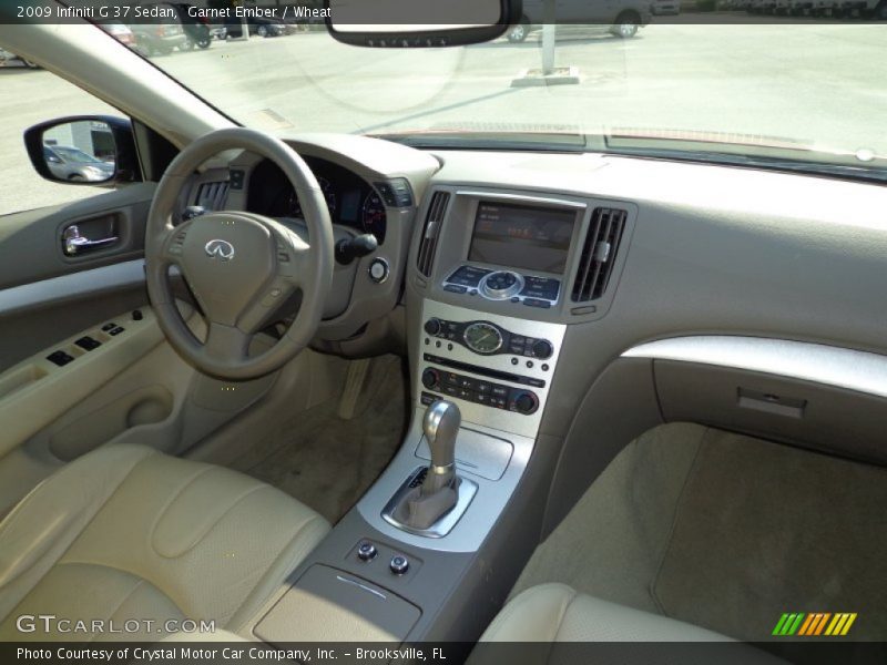 Garnet Ember / Wheat 2009 Infiniti G 37 Sedan