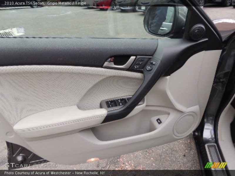 Grigio Metallic / Taupe 2010 Acura TSX Sedan