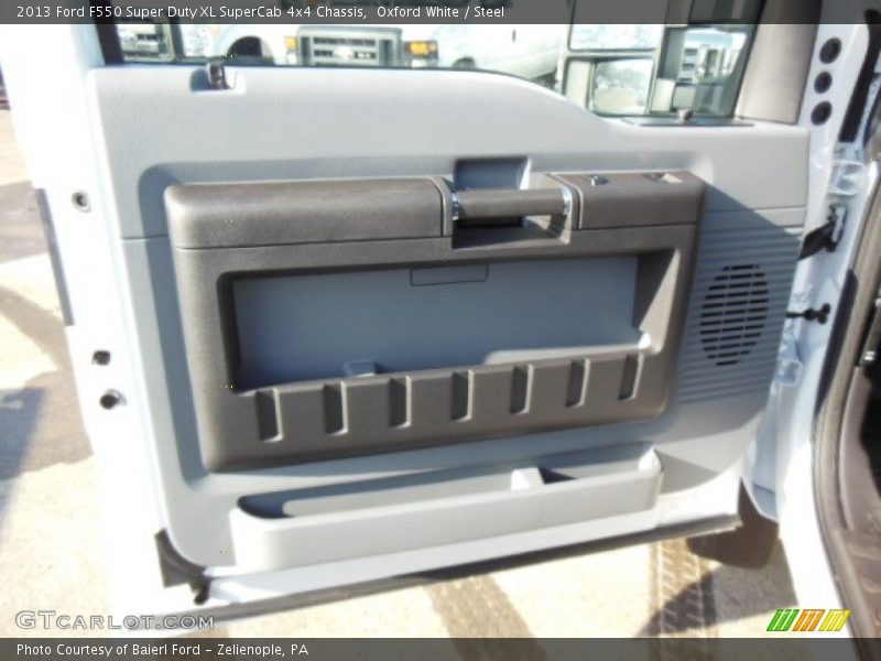 Oxford White / Steel 2013 Ford F550 Super Duty XL SuperCab 4x4 Chassis