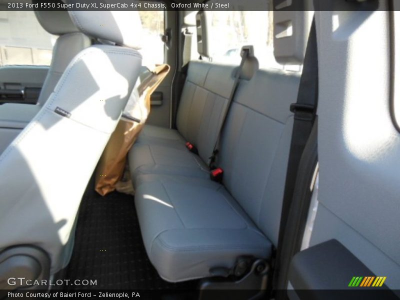 Oxford White / Steel 2013 Ford F550 Super Duty XL SuperCab 4x4 Chassis