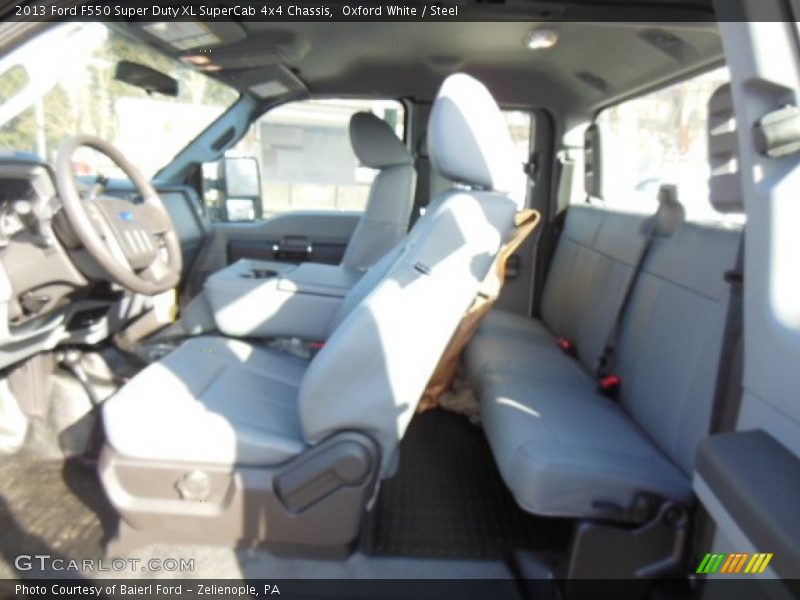 Oxford White / Steel 2013 Ford F550 Super Duty XL SuperCab 4x4 Chassis