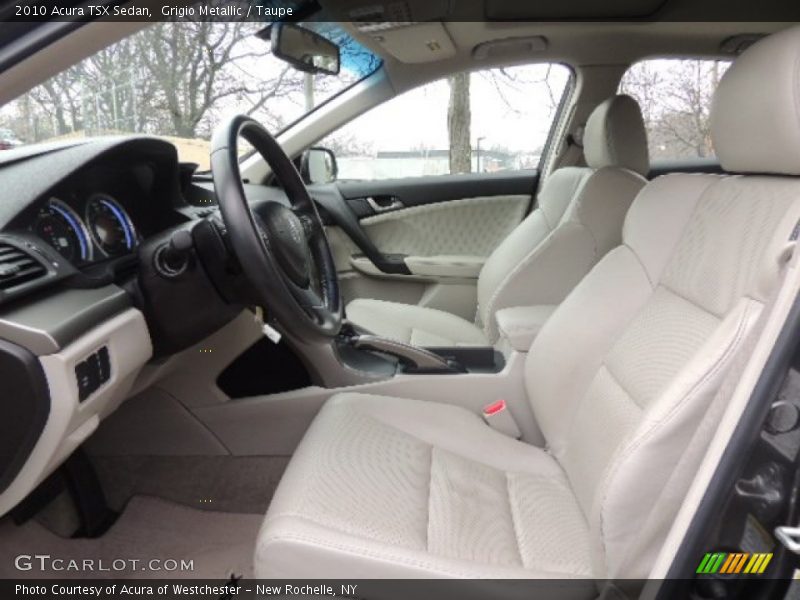 Grigio Metallic / Taupe 2010 Acura TSX Sedan