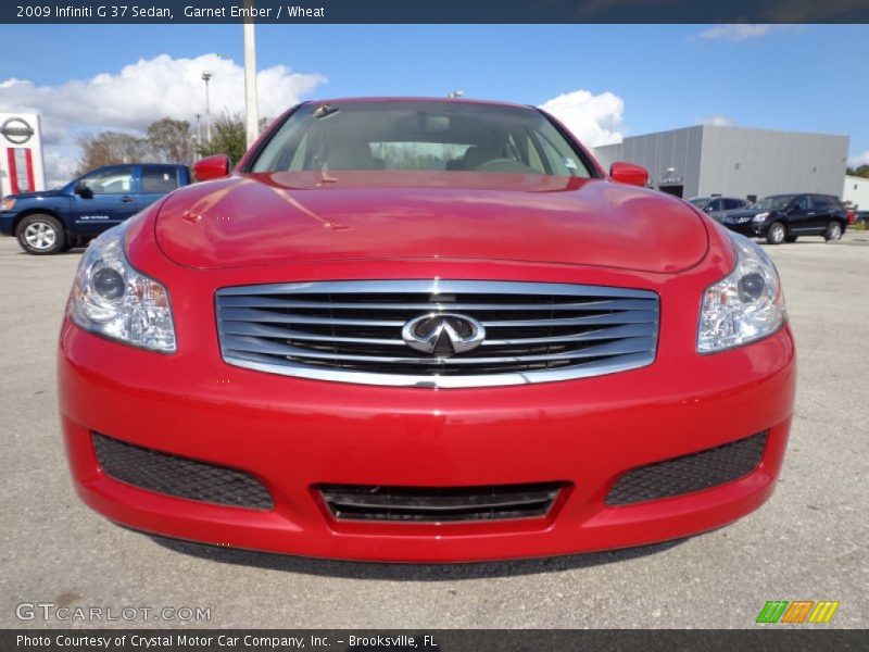 Garnet Ember / Wheat 2009 Infiniti G 37 Sedan