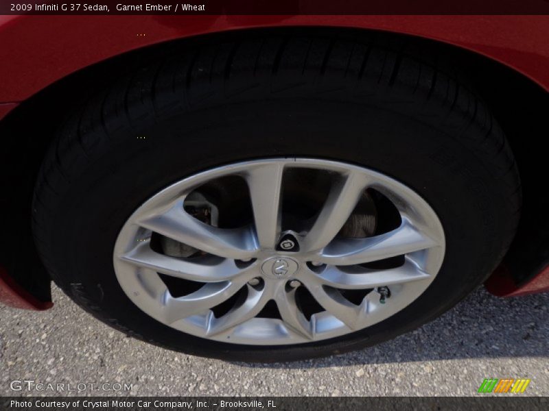 Garnet Ember / Wheat 2009 Infiniti G 37 Sedan