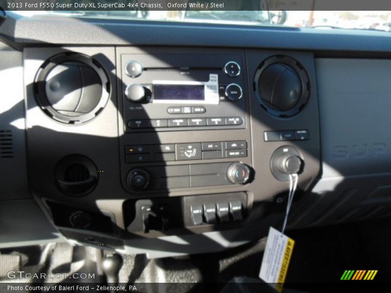 Oxford White / Steel 2013 Ford F550 Super Duty XL SuperCab 4x4 Chassis