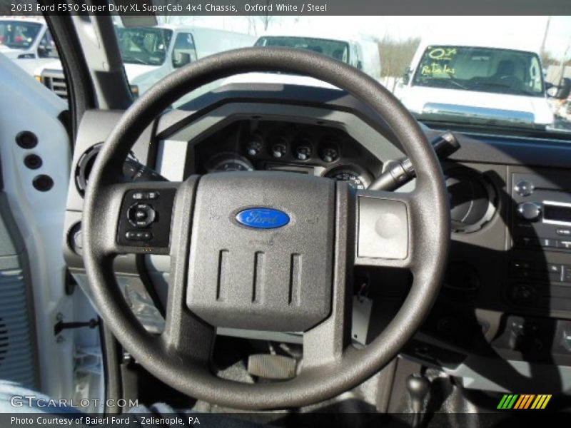  2013 F550 Super Duty XL SuperCab 4x4 Chassis Steering Wheel