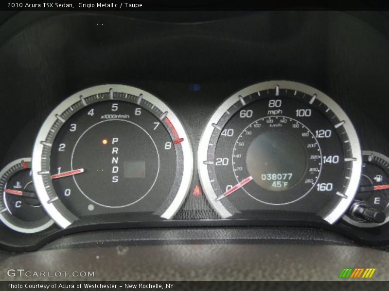 Grigio Metallic / Taupe 2010 Acura TSX Sedan