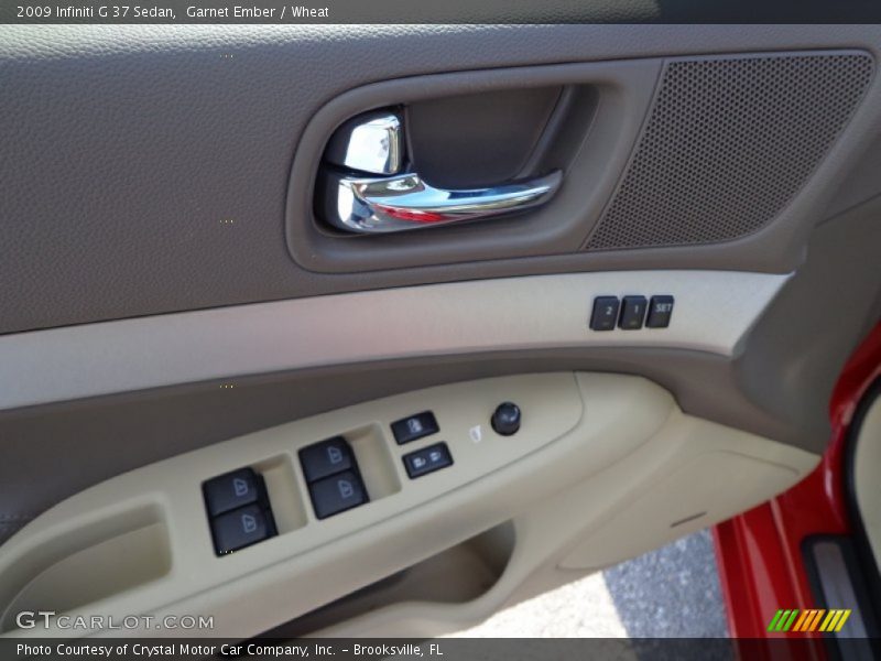 Garnet Ember / Wheat 2009 Infiniti G 37 Sedan