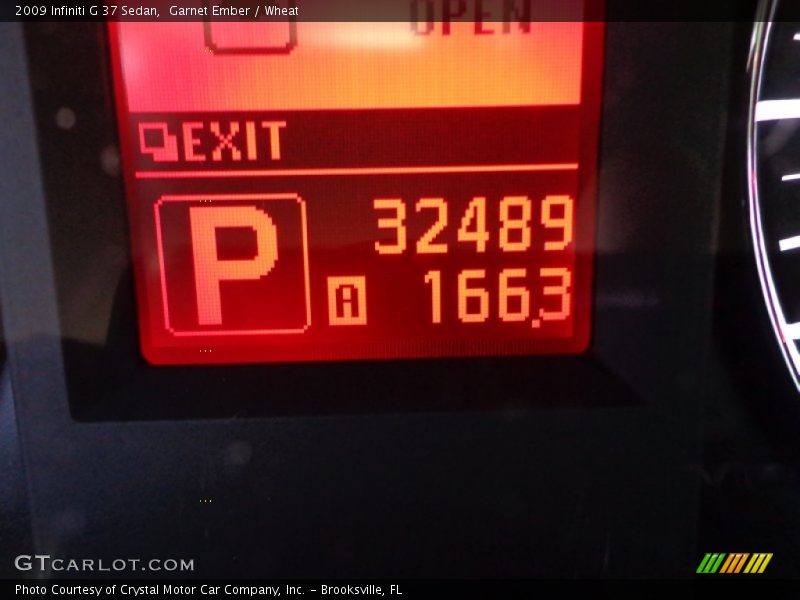 Garnet Ember / Wheat 2009 Infiniti G 37 Sedan
