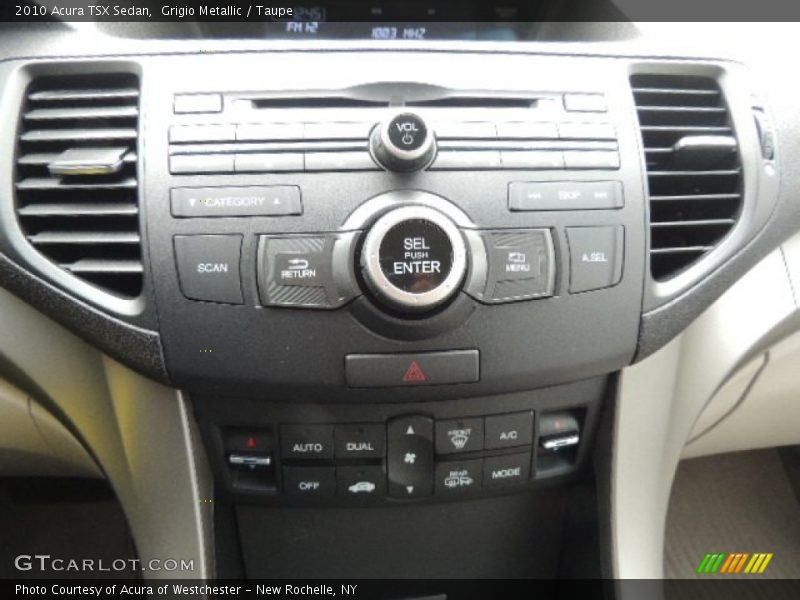 Grigio Metallic / Taupe 2010 Acura TSX Sedan