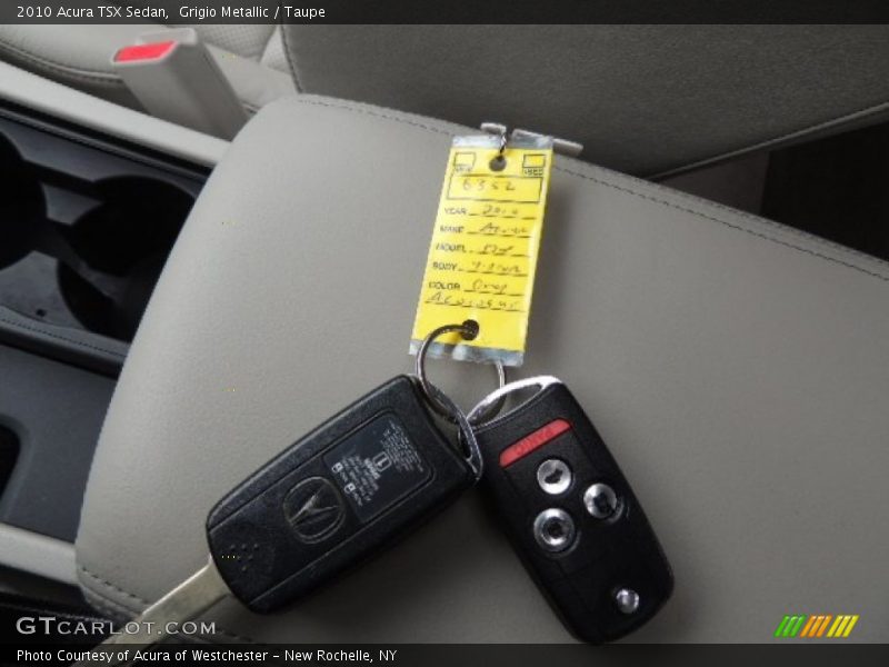 Grigio Metallic / Taupe 2010 Acura TSX Sedan