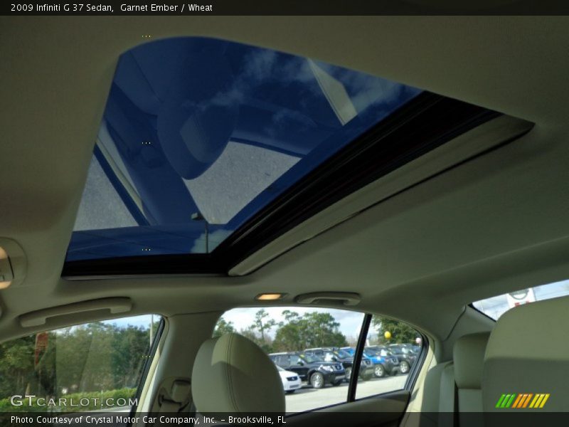 Garnet Ember / Wheat 2009 Infiniti G 37 Sedan