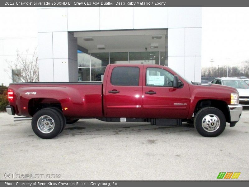 Deep Ruby Metallic / Ebony 2013 Chevrolet Silverado 3500HD LT Crew Cab 4x4 Dually