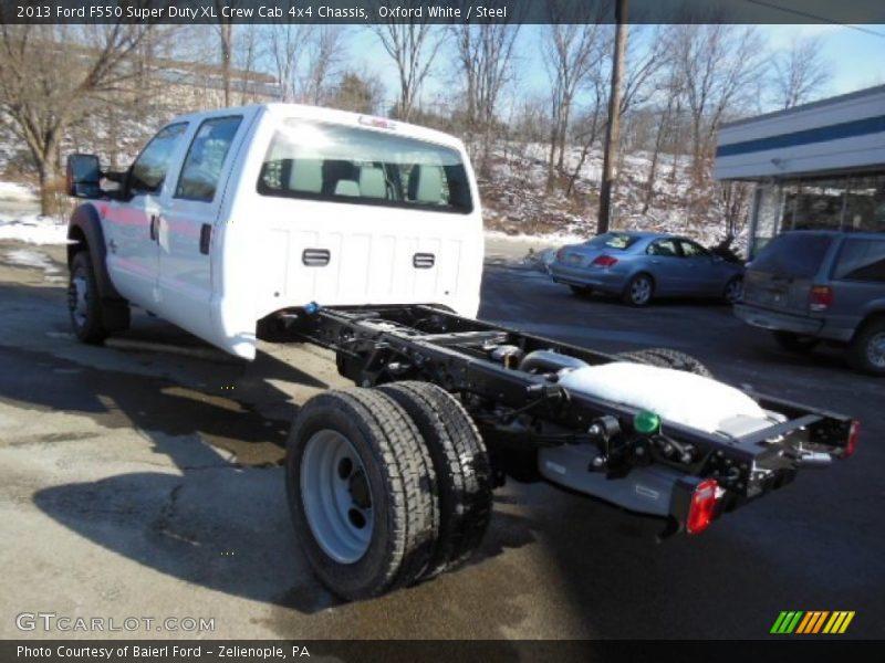 Oxford White / Steel 2013 Ford F550 Super Duty XL Crew Cab 4x4 Chassis