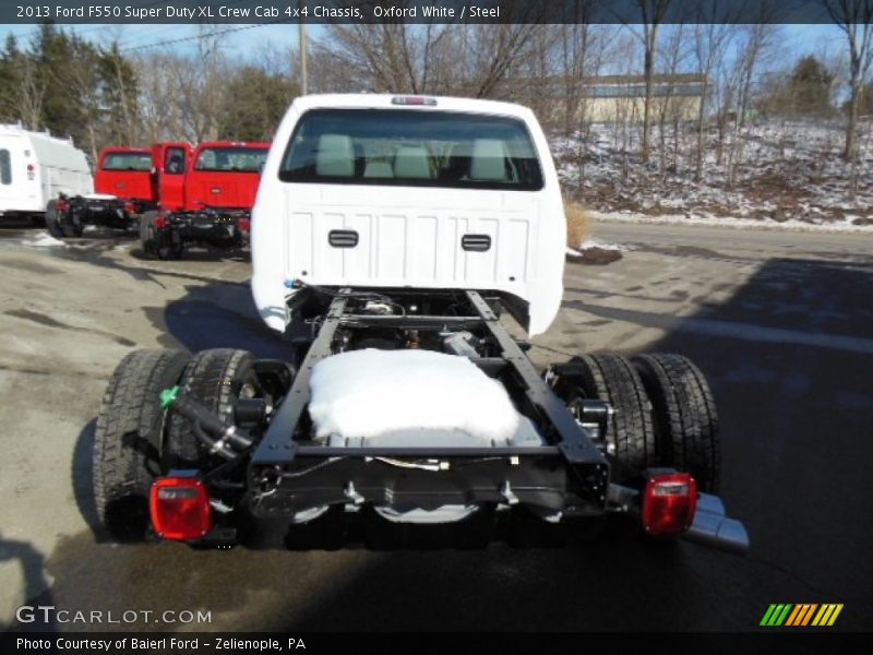 Oxford White / Steel 2013 Ford F550 Super Duty XL Crew Cab 4x4 Chassis