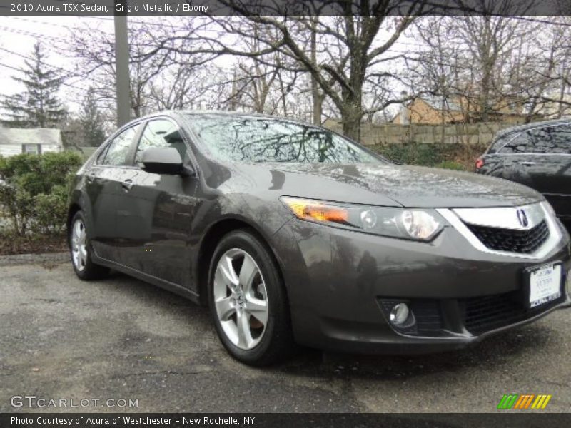 Grigio Metallic / Ebony 2010 Acura TSX Sedan
