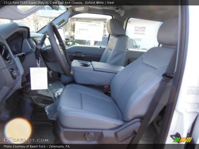 Oxford White / Steel 2013 Ford F550 Super Duty XL Crew Cab 4x4 Chassis