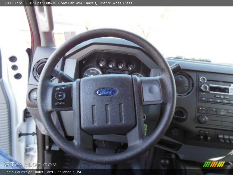  2013 F550 Super Duty XL Crew Cab 4x4 Chassis Steering Wheel