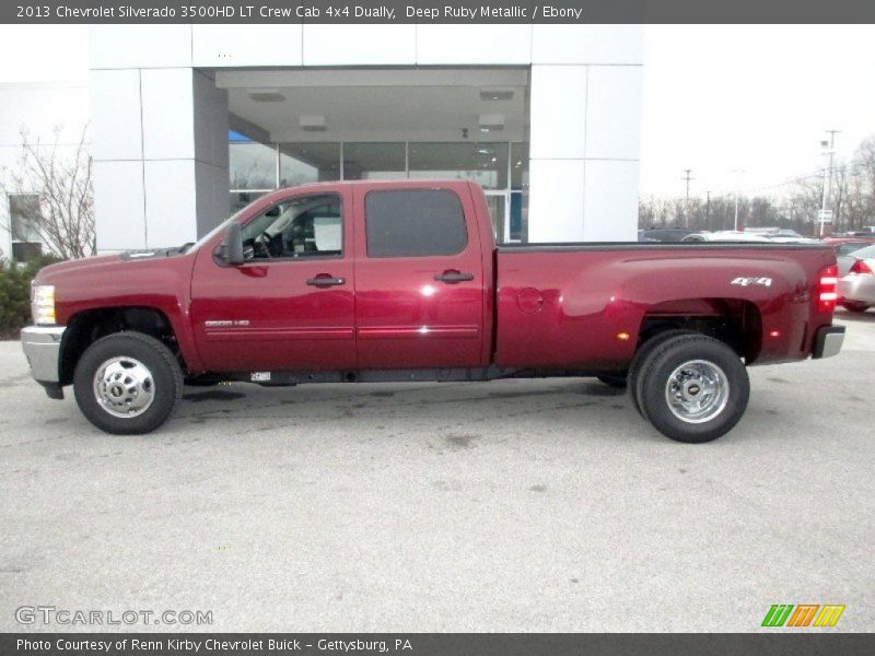 Deep Ruby Metallic / Ebony 2013 Chevrolet Silverado 3500HD LT Crew Cab 4x4 Dually