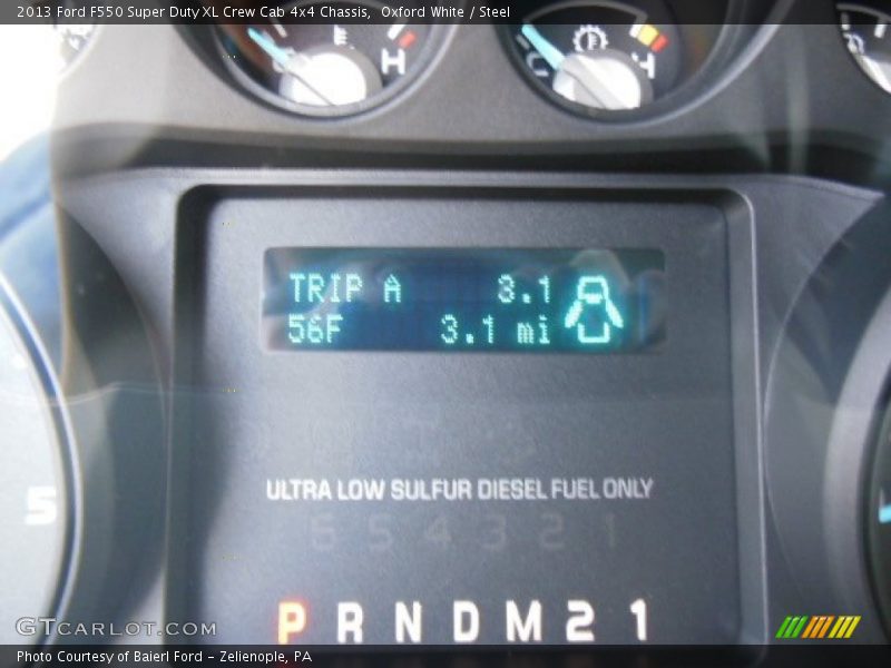 Oxford White / Steel 2013 Ford F550 Super Duty XL Crew Cab 4x4 Chassis