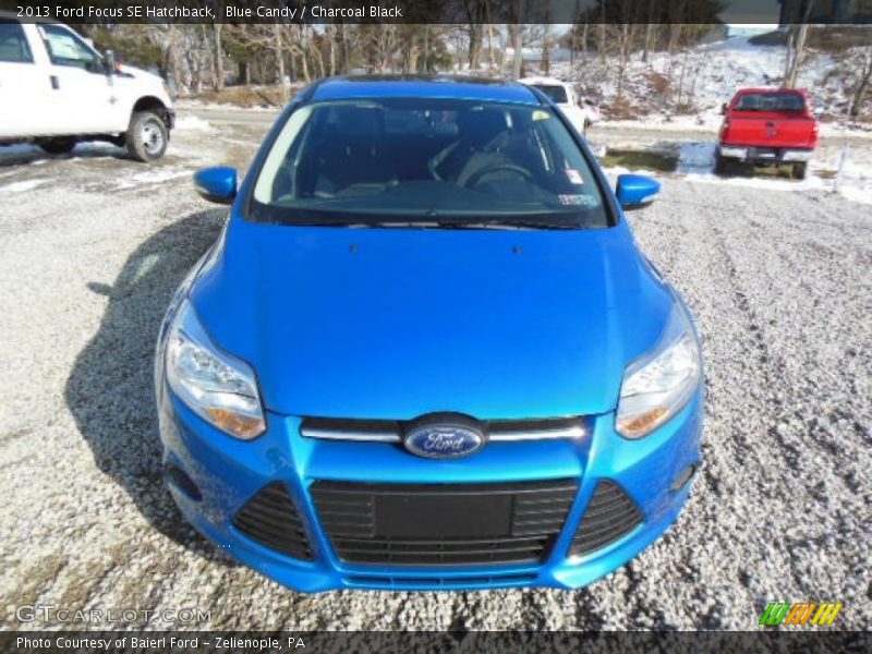 Blue Candy / Charcoal Black 2013 Ford Focus SE Hatchback