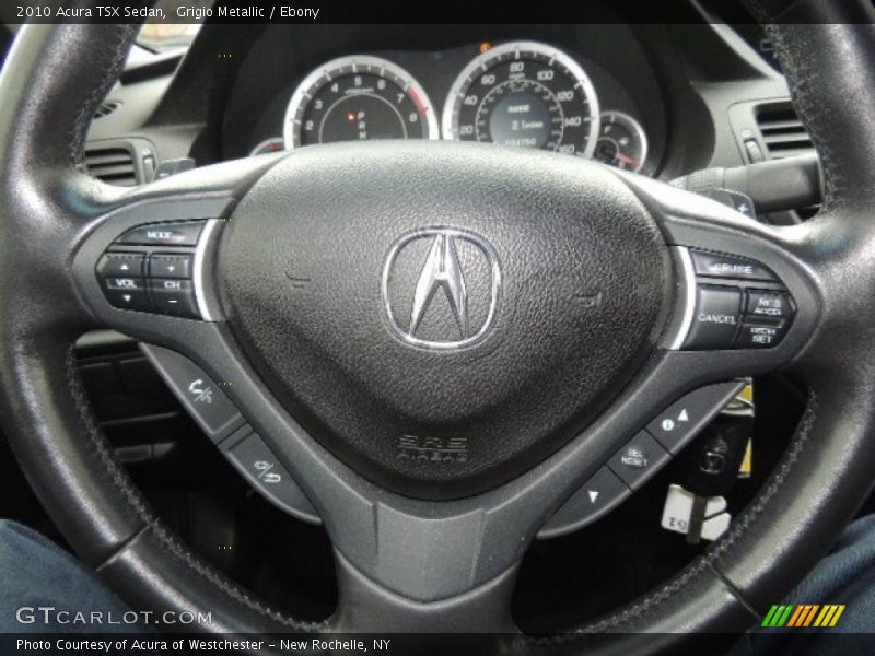 Grigio Metallic / Ebony 2010 Acura TSX Sedan