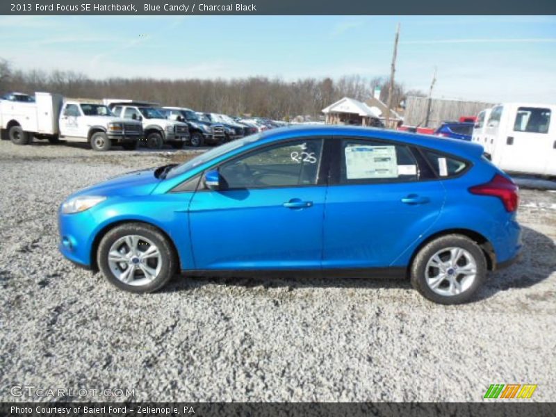 Blue Candy / Charcoal Black 2013 Ford Focus SE Hatchback