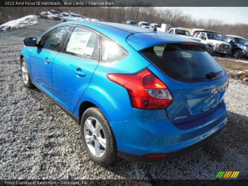 Blue Candy / Charcoal Black 2013 Ford Focus SE Hatchback
