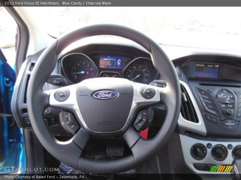 Blue Candy / Charcoal Black 2013 Ford Focus SE Hatchback