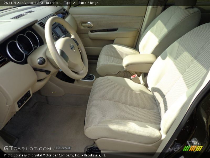 Espresso Black / Beige 2011 Nissan Versa 1.8 SL Hatchback